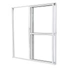 Porta sacada 2 Folhas 210x120 Branco C/Fechadura Linha Premium