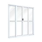 Porta Sacada 4 Folhas 210x200 Branco C/Trinco