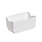 Porta Sachê Mostarda Ketchup Açucar Elegance Premium Branco em Polipropileno Plastico Linha Tropical VEM