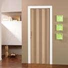 Porta Sanfonada de PVC 210cm x 60cm Pronta Bcf Bege