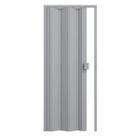 Porta Sanfonada de PVC 210x60cm Permatti Cinza Liso
