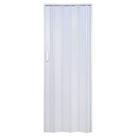 Porta Sanfonada de PVC 614 210x62cm Abertura Manual Branco para Áreas de Serviço Bariri PVC