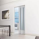 Porta Sanfonada de PVC Translucida 210cm x 60cm Plastporta BCF