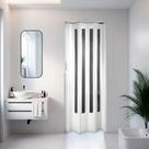 Porta Sanfonada de PVC Translucido 210cm x 60cm Plastporta Bcf Branco Porta Sanfonada de PVC Translucido 210cm x 60cm Plastporta Bcf Branco
