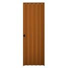 Porta Sanfonada Interna Plasbil PVC, Mogno, 210 x 70 cm