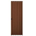 Porta Sanfonada Interna Plasbil PVC Relevo Mogno, 210 x 80 cm