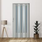 Porta Sanfonada pvc translucida 210x108 Cinza Porta Sanfonada pvc translucida 210x108 Cinza