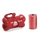 Porta Saquinho Vermelho Com Refil Para Coletar Fezes De Cachorro