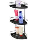 Porta Shampoo 3 Prateleiras de Canto da Parede Para Banheiro Stolf com Fundo Plastico