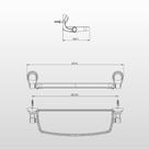 Porta-shampoo c-10 f22 2028 cromado lorenzetti