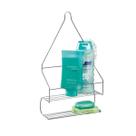 Porta Shampoo Condicionador Sabonete Esponja Suporte Cromado Pendurar Registro Banheiro Box Sem Furo Porta Shampoo Condicionador Sabonete Esponja Suporte Cromado Pendurar Registro Banheiro Box Sem Furo