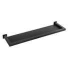 Porta Shampoo Inox Preto Text.