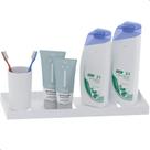 Porta Shampoo Inox Suporte De Parede Banheiro Branco MAX