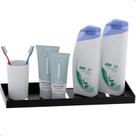 Porta Shampoo Inox Suporte De Parede Banheiro Preto MAX