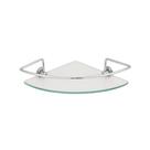 Porta shampoo metal/vidro canto 20cm