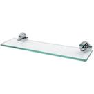 Porta Shampoo Retangular 40cm Luxo 3725 Fit Cinza Cromado