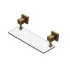 Porta Shampoo Retangular Vidro 8mm Dourado Fosco Square Luxo