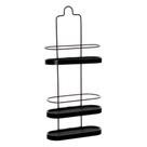 Porta Shampoo Triplo Wave Black
