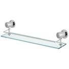 Porta Shampoo Vidro Metal Parede Box Banheiro Luxo