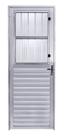 Porta Social Alumínio Brilhante 2,10x0,80 L.25 Lado Direito