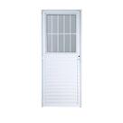 Porta social branco 210x80 linha 25 ( lado direito )
