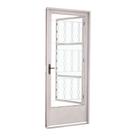 Porta Social de Giro Grade Elo em Aço 217 x 87 x 8 cm Direita Pratika Sasazaki