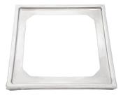 Porta Suporte Grelha Ralo Quadrado 15x15cm Em Metal Cromado