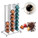 Porta Suporte Para 42 Cápsulas De Café Nespresso Cafeteira Torre Organizadora Aço Inox