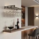 Porta Taças para 18 Taças De Vinho - Parede - Decoração Barzinho - suporte para taças - preto