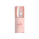 Porta Talher Decorativo Romântico Rose Gold - 8 unidades - Cromus - Rizzo