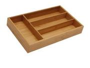 Porta Talher Em Bambu Organizador De Gavetas