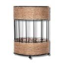 Porta Talher Metal com Detalhe em Barbante Preto Wolf