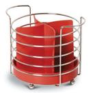 Porta Talher Organizador Redondo Vermelho 338-5 Niquelart Porta Talher Organizador Redondo Vermelho 338-5 Niquelart