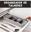 Porta Talher Para Gavetas Plástico Compacto 5 Divisórias