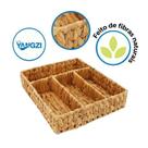Porta Talher Quadrado Seagrass Natural - Yangzi - Yazi