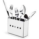 Porta Talheres Aço Inox para Escorredor de Pratos e Louças Cozinha Mak-Inox