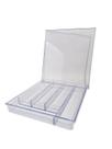 Porta Talheres Cristal Premium Com Divisórias E Com Tampa Porta Talheres Cristal Premium Com Divisórias E Com Tampa