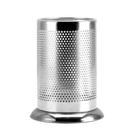 Porta Talheres De Inox Redondo Escorredor Suporte Cozinha Vazado Louça Cromado Organizador Utensílio