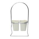 Porta-talheres Divisor Organizador com 2 Divisórias Branco