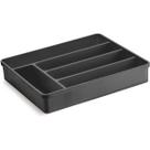 Porta Talheres Organizador Multiuso de Gaveta Separador Divisor Uz Preto