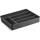 Porta Talheres Organizador Multiuso de Gaveta Separador Divisor Uz Preto