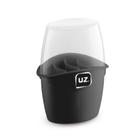 Porta Talheres Plus com Tampa Preto UZ Utilidades