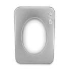 Porta Tarô Estojo Metal Baralho Transparente12x8 cm