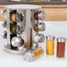 Porta Tempero 12 Potes Em Inox Para Cozinha Multiuso
