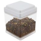Porta Tempero Condimentos Grãos Quadrado 150ml Organizador Para Cozinha Armário Bancada Multiuso Potinho Quadrado Empilhável Com Tampa