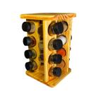 Porta Tempero - PANTHEON Acompanha 16 Potes de vidro 100Ml c/ Tampas Dosadoras -Prático-Suporte-Moderno-Mesa-Resistente-Decoração-Organizador-Cozinha Porta Tempero - PANTHEON Acompanha 16 Potes de vidro 100Ml c/ Tampas Dosadoras -Prático-Suporte-Moderno-Mesa-Resistente-Decoração-Organizador-Cozinha
