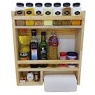 Porta Temperos com Suporte Papel Toalha e Prateleira