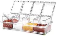 Porta Temperos Condimentos Acrílico Potes Organizadores Diet