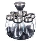 Porta Temperos Condimentos Giratório 6 Potes Cozinha Gourmet