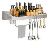Porta Temperos Condimentos Organizador Suspenso Cozinha Cor:Branco